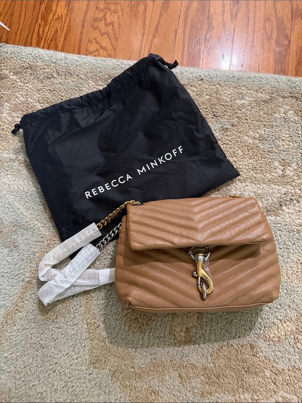 Rebecca Minkoff Quilted Saddle Shoulder Bag in Brown